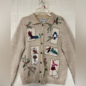 Alfred Dunner Christmas Cardigan